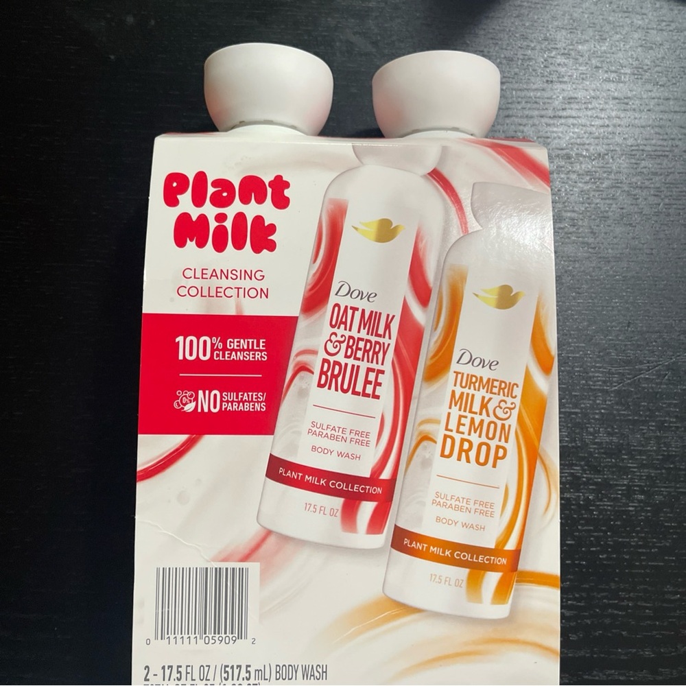 Dove Plant Milk Cleansing Collection Body Wash Set
